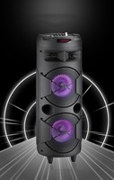 Altavoz de Karaoke Bluetooth con Micrófono, Altavoz para Fiestas al Aire Libre, Altavoz de Karaoke Dual de 8 Pulgadas con Micrófono y Bluetooth