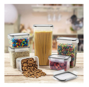 Hộ Gia Đình Lưu Trữ 24 Pcs Thiết Lập Bpa-Miễn Phí Kín Nhựa Stackable Nhà Bếp Tổ Chức Ngũ Cốc Khô Thực Phẩm Lưu Trữ Bin Hộp <span class=keywords><strong>Container</strong></span> - Product Image 2