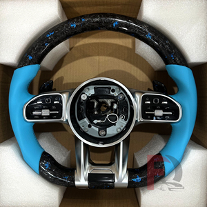 Volant AMG en fibre de carbone forgée bleu, nouveau design, pour Classe C W201 W202 W203 W204 W205 W206 C63 C43 G63 C300 - Product Image 1