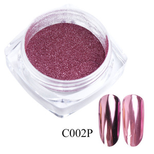 Red <span class=keywords><strong>Chrome</strong></span> Nail Powder Y2K kim loại hiệu ứng gương sắc tố tốt cọ xát móng tay long lanh mảnh bụi trang trí Giáng sinh Làm Móng Tay - Product Image 5