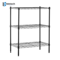 Étagère en fil métallique robuste à 5 niveaux support de rangement de garde-manger réglable dans le commerce pour la maison et l'étagère de garage de stockage des aliments