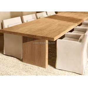 Customization Luxury Modern Dining Room Kitchen Furniture Rectangle Dining Tables Sets 6 Seater