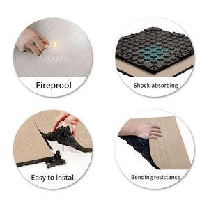 พื้นไม้ลามิเนตกันน้ำพื้นพีวีซีดูดซับแรงกระแทกสำหรับยิมพื้น<span class=keywords><strong>กระเบื้อง</strong></span><span class=keywords><strong>ยาง</strong></span>ทนทาน - Product Image 4