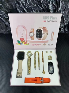 2024 nuevo regalo para mujeres relojes de cuarzo A59 Plus Suit reloj inteligente 8 en 1 PANTALLA TÁCTIL Fitness Tracker señoras reloj inteligente - Product Image 5