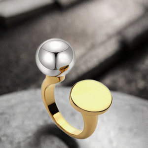 Anelli Impilabili Personalizzati in Acciaio Inox 316 con Logo Inciso, Produzione in Piccoli Lotti, Prezzo di Fabbrica, Anelli per Coppie in Acciaio all'Ingrosso - Product Image 2