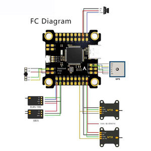 F722 Stack ICM42688P Controlador de vuelo BLHELI _ S 60A 4in1 ESC 30.5X30.5mm 2-6S para piezas de drones FPV Freestyle - Product Image 6