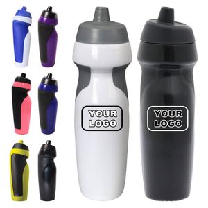 Bouteille d'eau sport en plastique personnalisée avec logo promotionnel, sans BPA, pour le cyclisme et les activités de plein air - Product Image 1