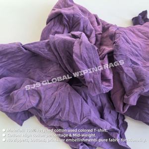 Dark Colored Tshirt Rags Wiper Mixed Cloth <b>Wiping</b> Rags 100% Cotton Bag of Rag 100% Cotton Mixed Rags - Product Image 4