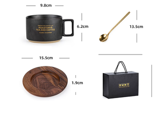 Set di Tazze da Caffè in <span class=keywords><strong>Ceramica</strong></span> di Lusso Kingze <span class=keywords><strong>con</strong></span> Logo Personalizzato, Design Moderno, Tazze da Tè in Porcellana <span class=keywords><strong>con</strong></span> Confezione Regalo - Product Image 3