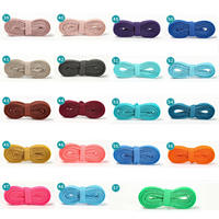 Lacets en polyester de style classique personnalisés de haute qualité 57 couleurs 8mm de largeur 50-200cm de longueur lacets plats