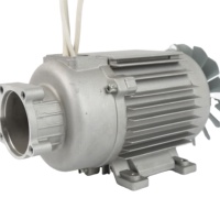 Moteur monophasé Honest 120V/230V 50/60Hz 1-2,5 CV 1100-2150W 3400 tr/min haute pression en cuivre, montage à bride, étanche IE2