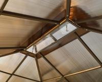 Maison de jardin à toit incliné en aluminium, directement de l'usine, avec panneaux PC pour villa et cour, utilisation extérieure
