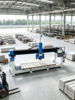 Machine de découpe à pont à cinq axes ZEUS pour granit et marbre, scie CNC 5+3, caméra HD, moteur, boîte de vitesses, pompe, roulement, moteur 15+7.5kW