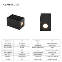 Plafonnier LED Carré Encastré en Aluminium Étanche IP65 2700K-4000K, Montage en Surface, Télécommande, Moderne, pour Salle de Bain et Usage Commercial