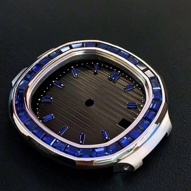OEM NH35 RLX/PP Dial 28.5mm - Snowflake Hands, Foksy Arabic, ETA 2824 R Logo, Geek/BAPE Style, Compatibility Mod