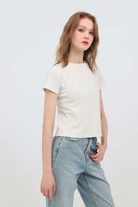 T-shirt rétro en pur coton pour femmes de <span class=keywords><strong>style</strong></span> sexy - Product Image 5