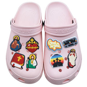 Breloques pour chaussures en PVC sur le thème religieux de Jésus, en stock, accessoires chrétiens, logo personnalisé, vente en gros, décoration tendance, 2025 Rhea - Product Image 3