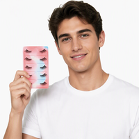 Faux cils en gros, effet œil de chat naturel, longs, volumineux et recourbés, fabricant OEM ODM