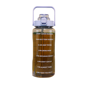 Bottiglia d'acqua trasparente per bambini da <span class=keywords><strong>2</strong></span> litri 2000ml 2L 64oz per bambini con linea di scala - Product Image 5
