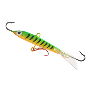 Leurre de pêche sur glace en plomb 8cm/16g, appât artificiel dur avec hameçons pour utilisation extérieure en hiver - Product Image 5