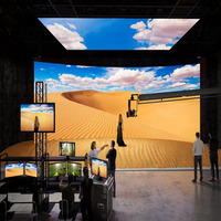 P1.9 P2.6 P3.91 XR VR Studio LED Wall para producción virtual Realidad Pantalla LED curvada Domo 3840Hz 7680Hz Pantalla de pared de video LED