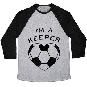Maglietta da baseball I'm a Keeper (Baseball Tee) Maglietta da baseball unisex in tessuto tri-blend - Product Image 1
