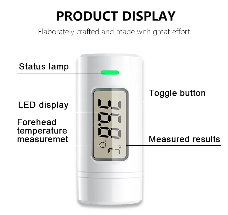 Kangfu médical COCET étanche alarme automatique affichage LED sans contact fièvre front thermomètre infrarouge numérique