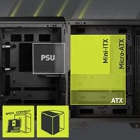 Boîtier PC de jeu MSI MAG PANO 100L PZ Premium Mid Tower ATX avec panneau latéral en verre trempé, support de refroidissement liquide, radiateur 360 mm