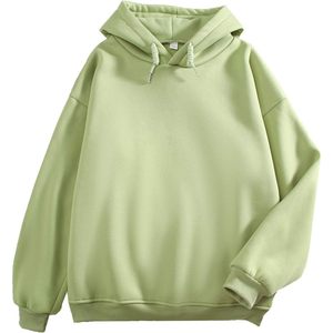FOXA Green Hoodie Sweatshirt Plus Size Regular Length Fleece Casual Women's Wear - Product Image 1