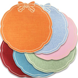 Tovagliette in Tessuto con Fiocco Ricamato Tinta Unita, Decorazione per Tavola, Tovagliette Floreali per Uso Alberghiero <span class=keywords><strong>e</strong></span> Matrimoni - Product Image 3