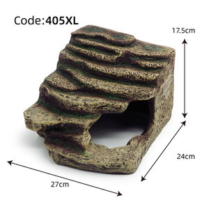 Cueva de Resina para Reptiles, Hábitat Realista de Roca para Gecko Leopardo y Araña, Plataforma para Tomar el Sol y Escondite para Reptiles - Product Image 3