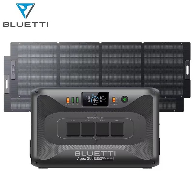 For 3000W Expandable All-in-One Solar Power Station Stackable LiFePO4 Battery System Pure Sine Wave Inverter CAN Home