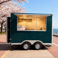 Food Truck de rue personnalisé pour la vente de nourriture turque, hot-dogs, frites, tacos, hamburgers, pizzas, avec cuisine complète