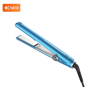 شاشة رقمية دوارة لعرض درجة الحرارة احترافية للبيع بالجملة جهاز فرد شعر سيراميك احترافي مخصص 2 في 1 - Product Image 4