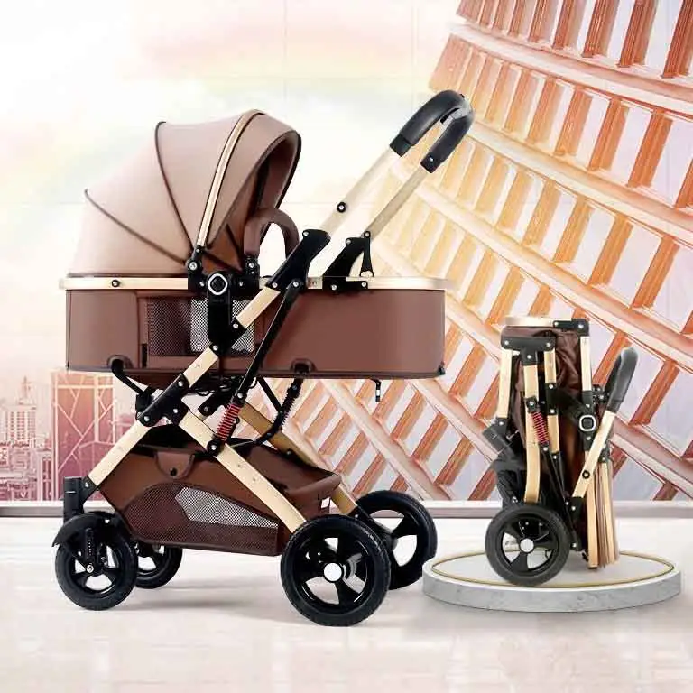 Cheap price baby pram carriage 3 in 1 multi-functional baby stroller with Baby carry basket