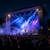 Système audio professionnel de haut-parleurs Line Array actifs et passifs pour églises, mariages, événements en direct et scènes