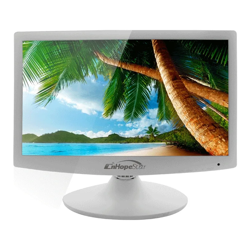 Widescreen white color 19 inch medical grade lcd monitor with dc 12v