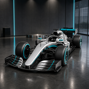 Sculpture réaliste en fibre de verre et résine de voiture de course F1 grandeur nature <span class=keywords><strong>1</strong></span>:<span class=keywords><strong>1</strong></span>, modèle de voiture de Formule <span class=keywords><strong>1</strong></span> de style européen en PRV pour salle d'exposition et centre commercial - Product Image 2