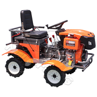 Tracteur à microtracteur diesel 4WD Motoculteur agricole multifonctionnel pour le desserrage des terres Microtrator De