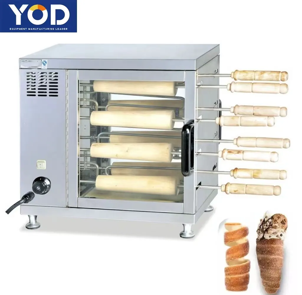 Volautomatische Broodjes Maken Machines Kurtos Kalacs Schoorsteen Cake Machine Oven Voor Usa Uk Canada Australia Budapest