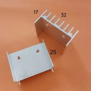 Disipador de Calor de Aluminio KX TO220 32x17x21mm con Doble Orificio para Transistores 7805 SCR MOSFET - Product Image 5