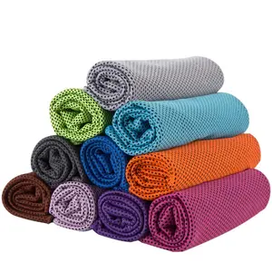 Handuk olahraga pendingin dingin, kain mikrofiber cepat kering untuk olahraga luar ruangan