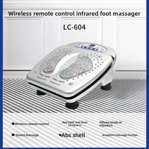 Appareil de <span class=keywords><strong>massage</strong></span> des pieds Lichang Qi LC-604 pour la circulation sanguine, stimulant la vitalité, avec chauffage infrarouge et vibrations, télécommande sans fil - Product Image 2