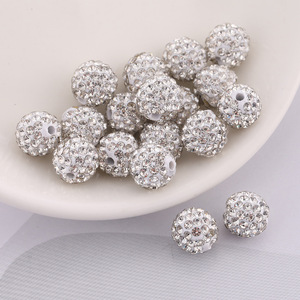 <span class=keywords><strong>Perles</strong></span> d'espacement rondes <span class=keywords><strong>en</strong></span> argile multicolores de 10 mm avec strass et cristaux pour la fabrication de colliers et bijoux DIY - Vente <span class=keywords><strong>en</strong></span> <span class=keywords><strong>gros</strong></span> - Product Image 2