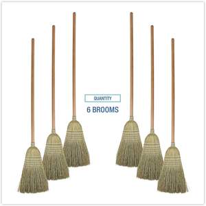 Escobas para Almacenes Boardwalk BWKBR10001 100% de Fibra de Maíz, 60 Unidades Negras/Naturales, 6/Caja, para Exteriores y Patio - Product Image 3