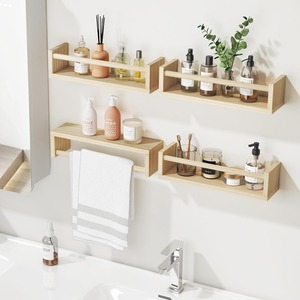 Estantes Flotantes de Madera Natural para Pared, Estantes para Libros, Estantes Flotantes Rústicos de Madera Natural, Estante Organizador para Especias de Cocina - Product Image 5