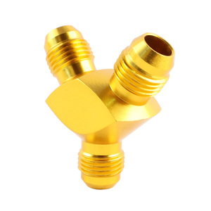Conector en T Tipo Y de Aleación de Aluminio AN6 AN8 AN10 para Tubería de Aceite de Coche, Conectores Azules para Automóviles - Product Image 4