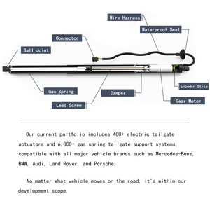 Amortisseur de hayon pour <span class=keywords><strong>Toyota</strong></span> <span class=keywords><strong>Yaris</strong></span> 2008- OEM 68950-0D030 - Product Image 2