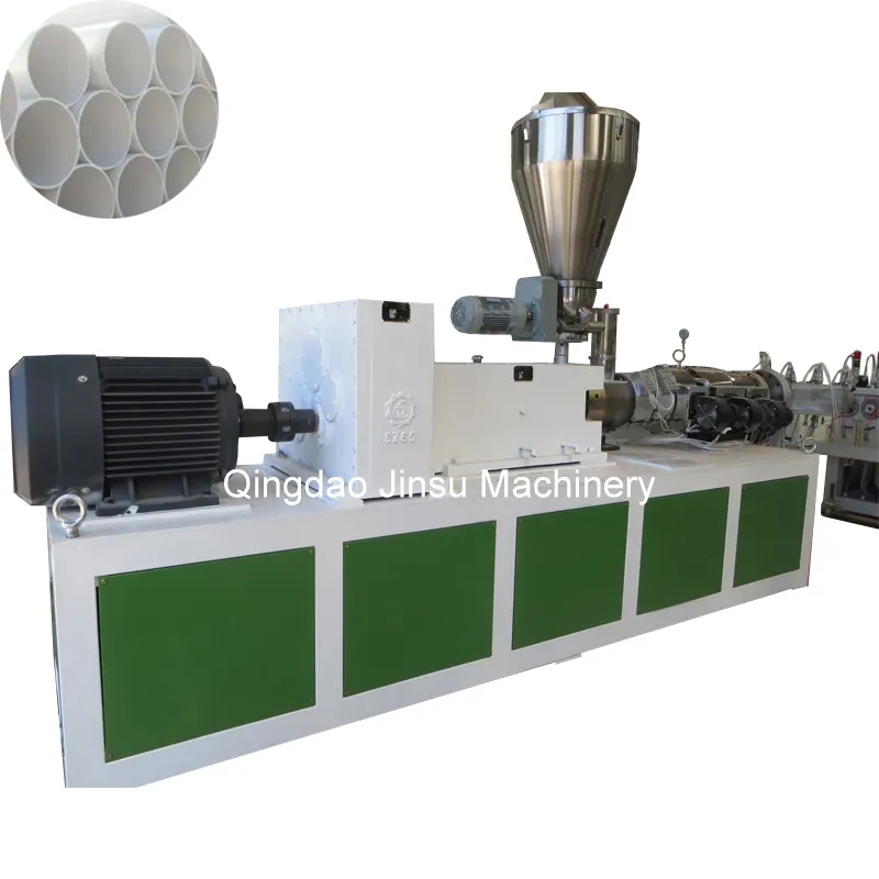 Sıcak satış PVC plastik su besleme boru makinesi ekstruder ekstrüzyon hattı pvc boru üreticisi makineleri