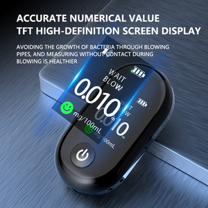 Profissional Display Digital Portátil Bafômetro Novo Design BAIIDS Electronic <span class=keywords><strong>Alcohol</strong></span> <span class=keywords><strong>Tester</strong></span> Semiconductor Sensor Recarregável - Product Image 5